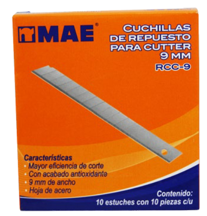 Imagen de MAE REPUESTO CUTTER CH C/100 PZAS (RCC-9)