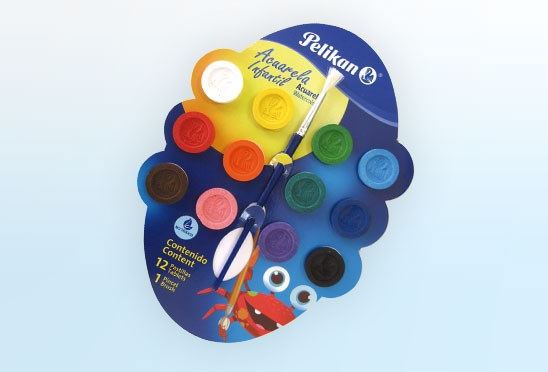 Imagen de PELIKAN(70) ACUARELA C/12 INFANTIL (07501215/07501222)