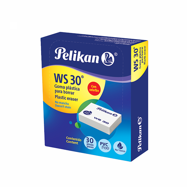 Imagen de PELIKAN(20) BORRADOR WS30 C/30 PZAS (BLANCO) (06140300)
