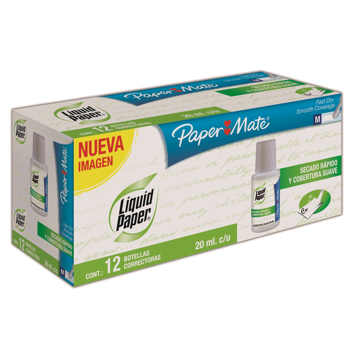 Imagen de PAPERMATE(1) LIQUID PAPER BOTELLA 20ML CJA C/12PZS (LAS1317553)