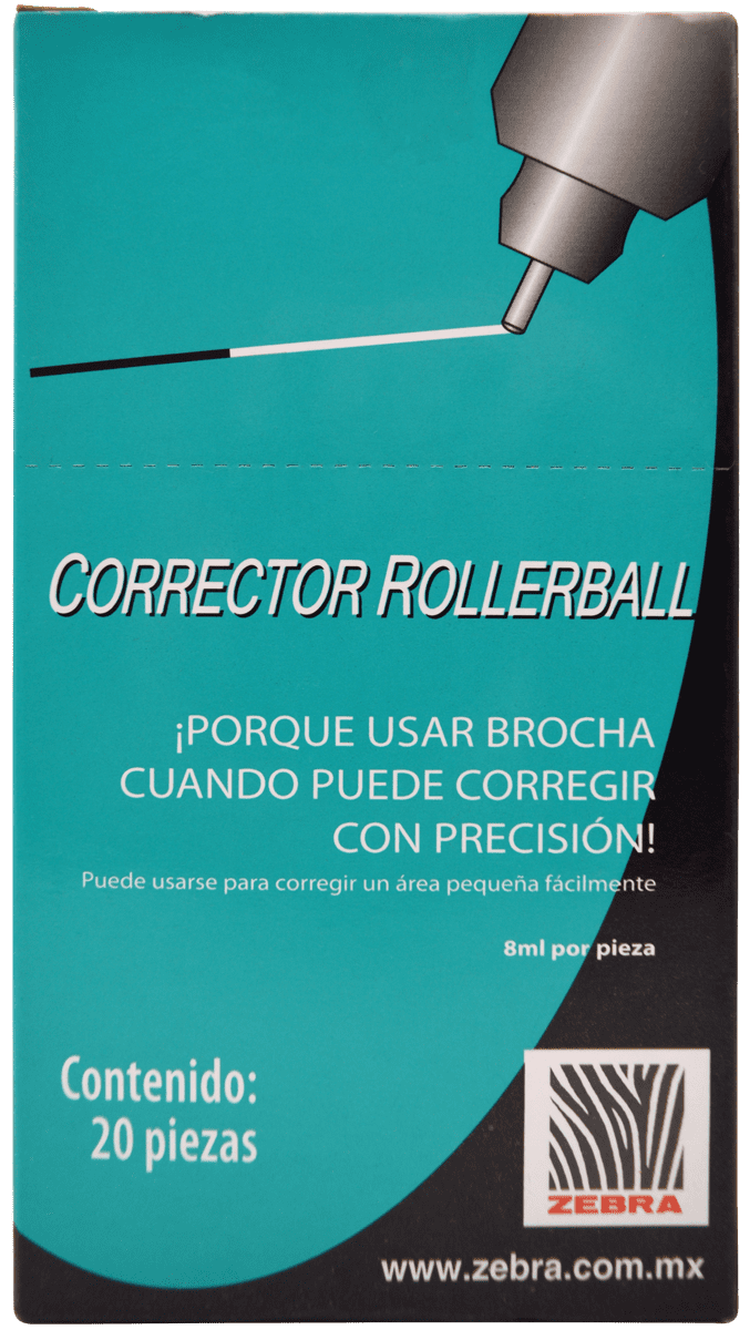 Imagen de ZEBRA CORRECTOR EN PLUMA C/20PZS (2000)