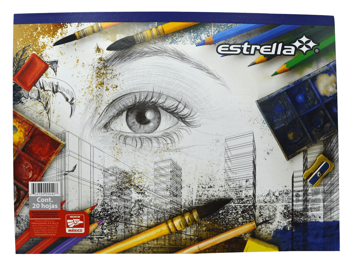 Imagen de ESTRELLA(20) BLOCK DE DIBIJO 0040 (25X35) 20HJS (ARTE Y DIB)