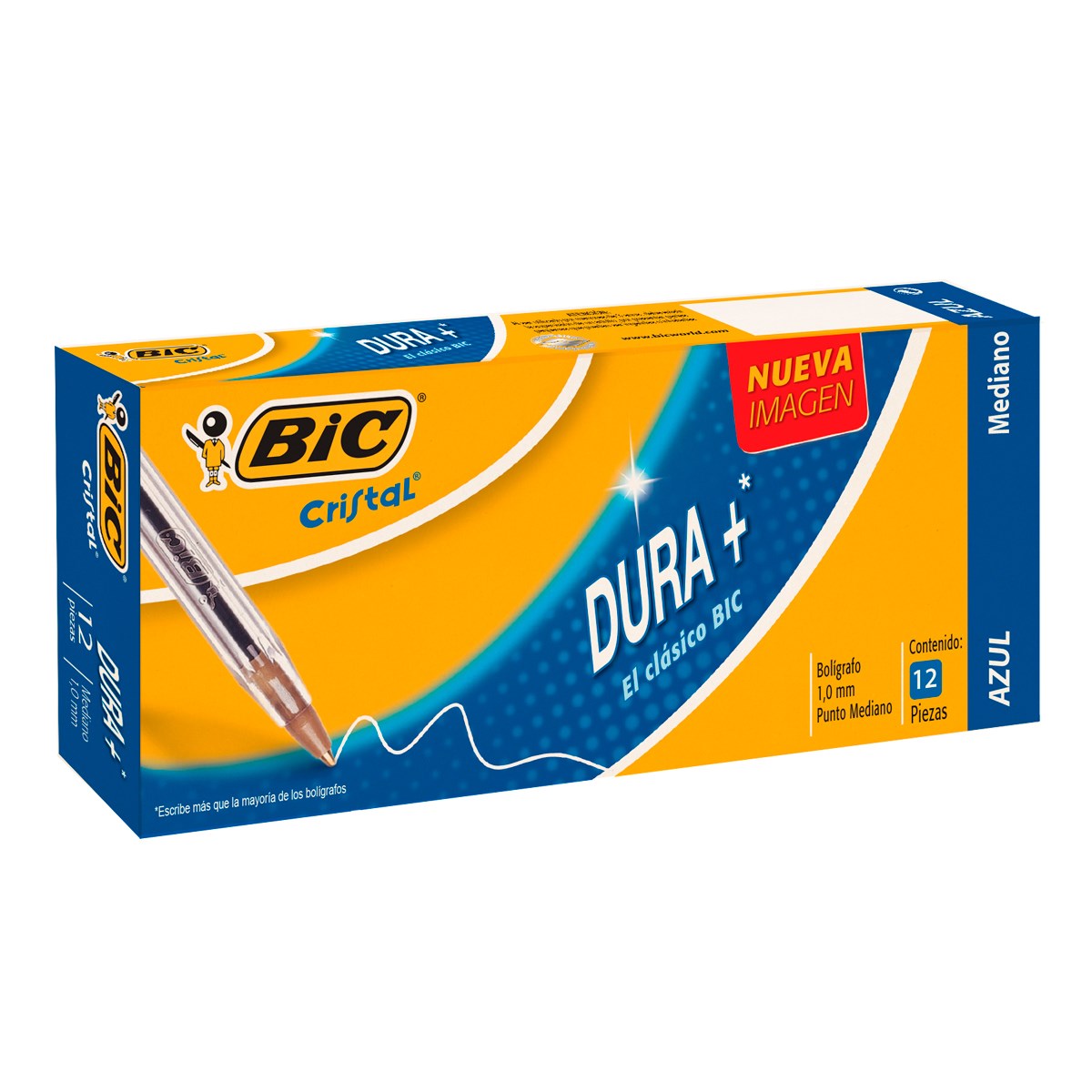 Imagen de BIC(100) PLUMA P/M C/12 (ROJA/AZUL/NEGRA)