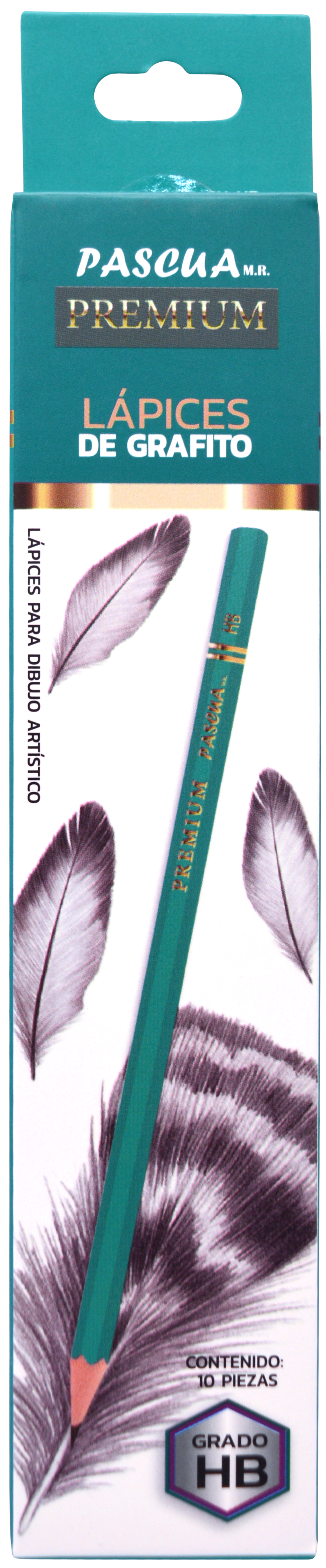 Imagen de PASCUA(1) LAPICES DE GRAFITO C/10 PARA DIBUJO (LAMP-GB/GH)