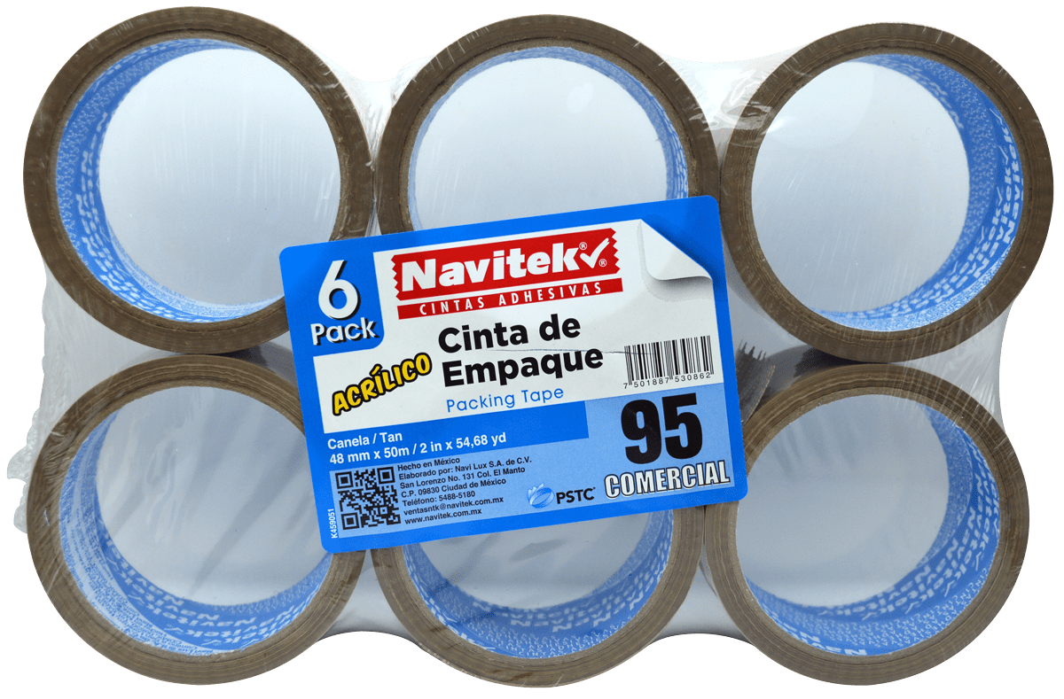 Imagen de NAVITEK(6) CINTA 48x50 TRANSP/CANELA C/6PZS #240
