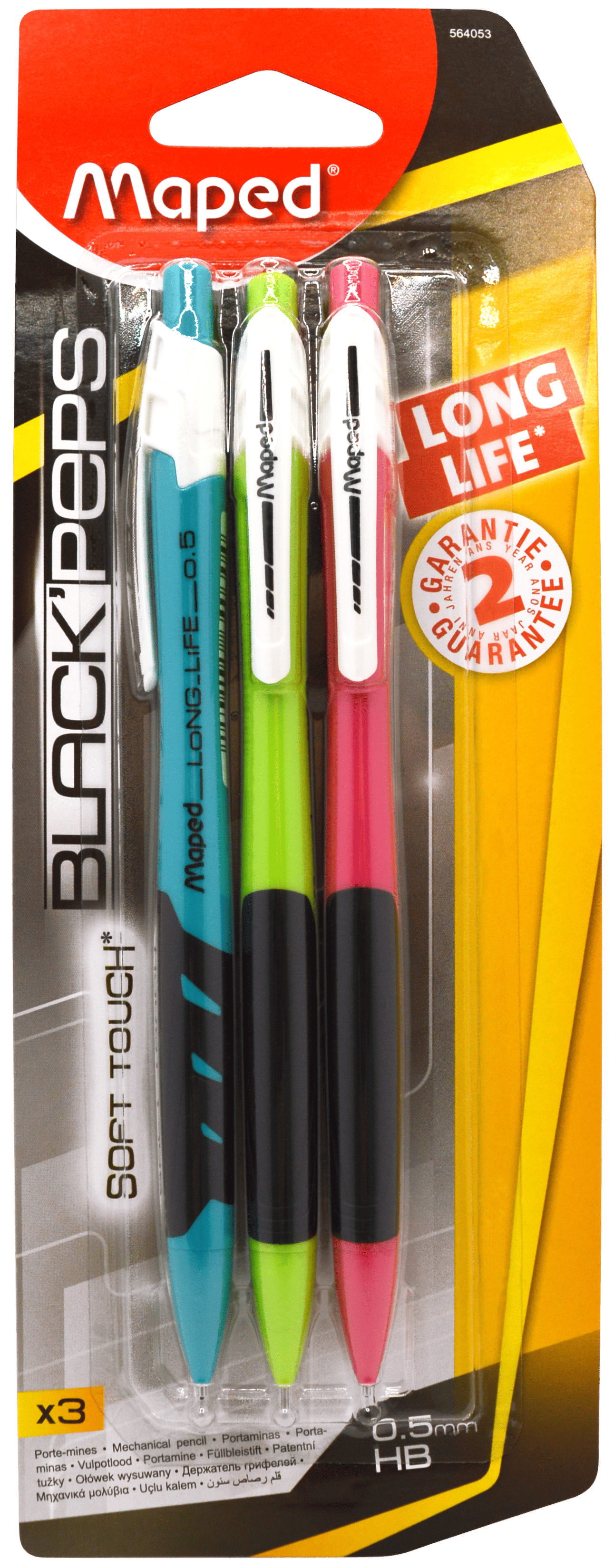 Imagen de MAPED(1) LAPICERO 564053 LONG LIFE 0.5 BLISTER C/3