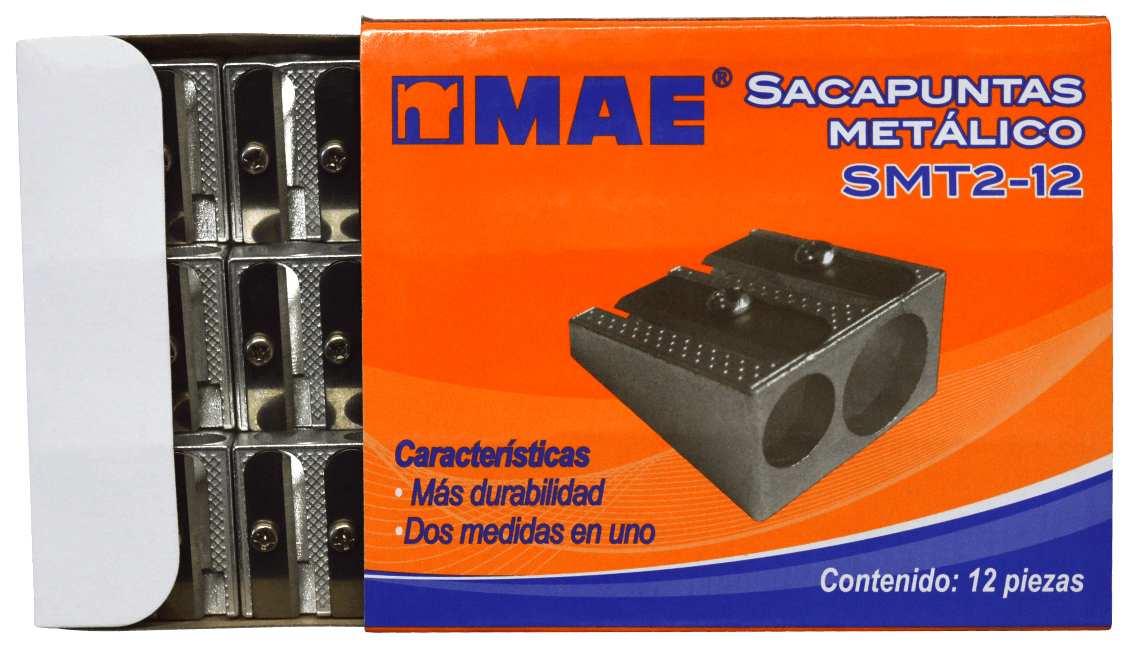 Imagen de MAE(1) SACAPUNTAS MET (SMT2-12) TRIANGULAR  C/12